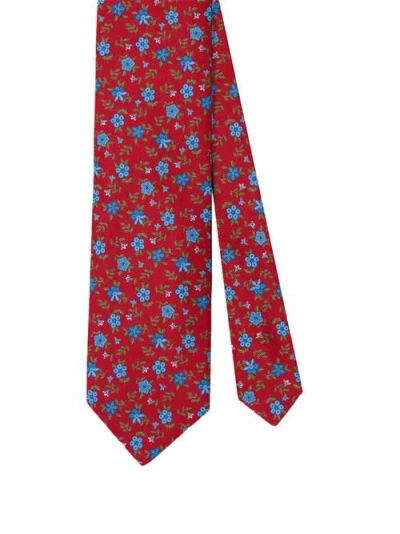 Robert Talbott Robert Flowers Ribbed Silk Best Of Class Necktie In Pink
