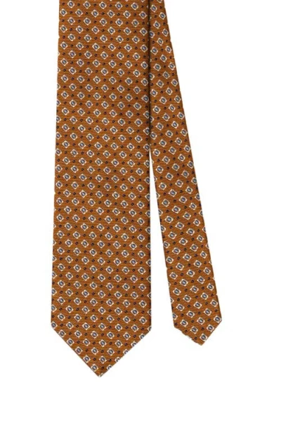 Robert Talbott Robert Geo Neat Best Of Class Necktie In Orange