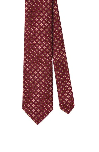 Robert Talbott Robert Geo Neat Best Of Class Necktie In Red