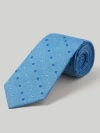 Robert Talbott Robert Indigo Neat Necktie In Light Blue Indigo Neat