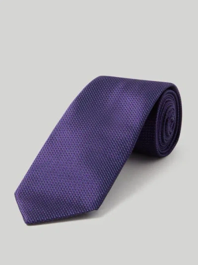 Robert Talbott Robert Jacquard Micro Stripe In Purple