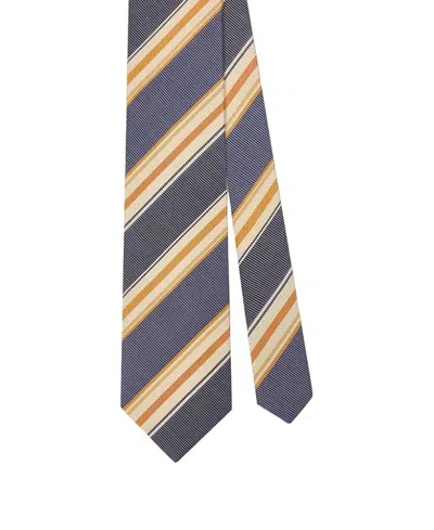 Robert Talbott Robert Mogador Stripes Best Of Class Necktie In Blue