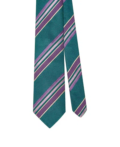 Robert Talbott Robert Multi Stripe Basket Weave Necktie