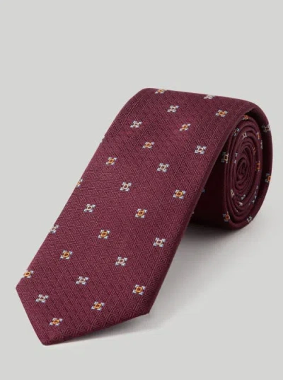Robert Talbott Robert Neat Necktie In Burgundy
