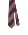 Robert Talbott Robert Neat Repp Necktie In Orange