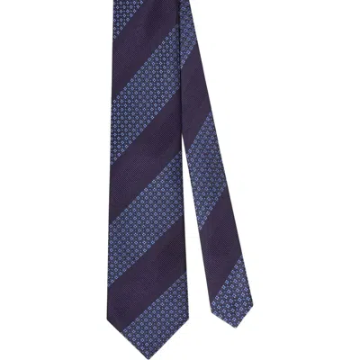 Robert Talbott Robert Neat Repp Necktie In Purple