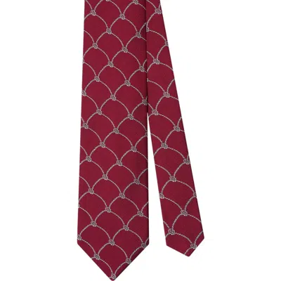 Robert Talbott Robert Net Rope Best Of Class Necktie In Burgundy