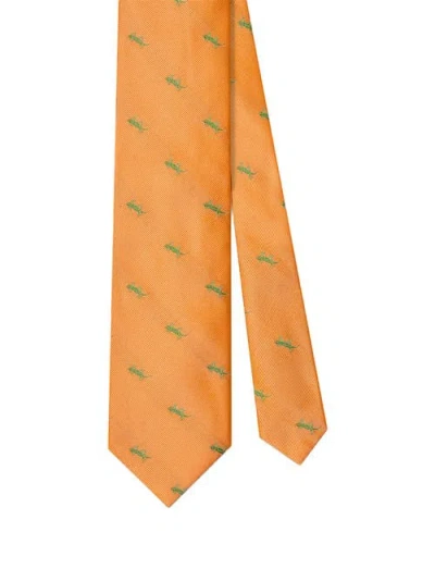 Robert Talbott Robert Newt Best Of Class Necktie In Orange