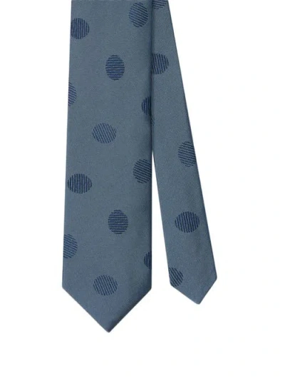 Robert Talbott Robert Oval Geo Jacquard Best Of Class Necktie In Blue