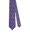 Robert Talbott Robert Paisley Printed Silk Necktie In Purple