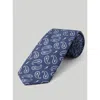 Robert Talbott Robert Paisley Printed Silk Necktie In Blue