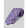 Robert Talbott Robert Paisley Printed Silk Necktie In Purple
