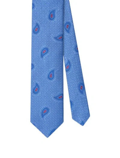 Robert Talbott Robert Pine Geo Jacquard Best Of Class Necktie In Blue