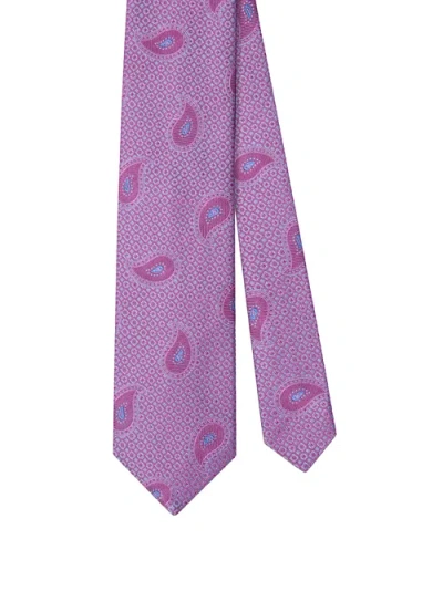 Robert Talbott Robert Pine Geo Jacquard Best Of Class Necktie In Purple