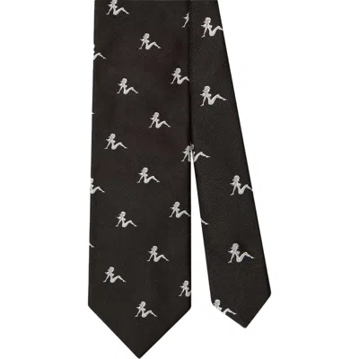 Robert Talbott Robert Pin-up Silhouette Best Of Class Necktie In Black