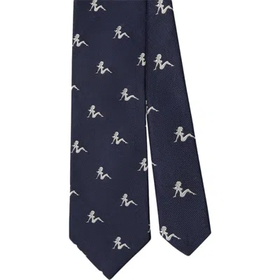 Robert Talbott Robert Pin-up Silhouette Best Of Class Necktie In Blue