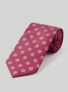 Robert Talbott Robert Printed Silk Flower Necktie In Red