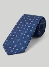 Robert Talbott Robert Square Jacquard Necktie In Navy