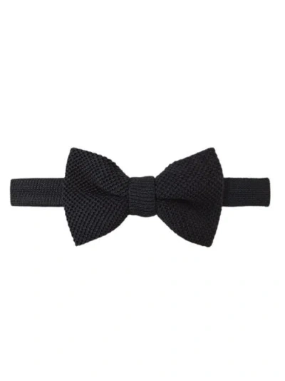 Robert Talbott Ryan Silk Knit Pre-tied Bow Tie In Yellow