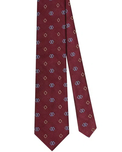 Robert Talbott Silk Diamond Jacquard Best Of Class Necktie In Multi