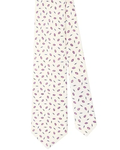 Robert Talbott Silk Geometric Print Best Of Class Necktie In Neutral