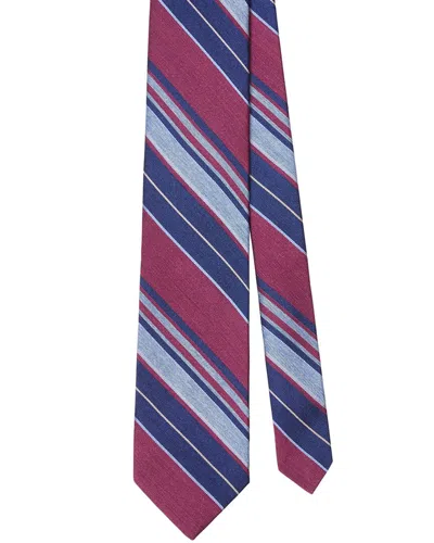 Robert Talbott Silk Large Multi Repp Necktie