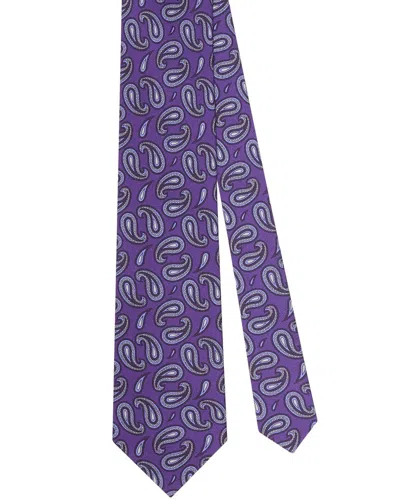Robert Talbott Silk Paisley Printed Silk Best Of Class Necktie In Purple