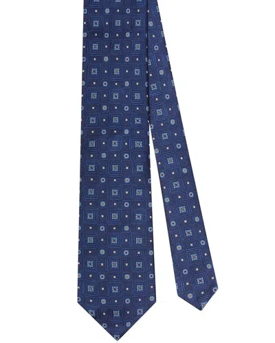 Robert Talbott Silk Square Jacquard Best Of Class Necktie In Blue