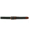 Robert Talbott Stretch Nylon Garfield Belt In Green