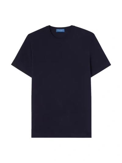 Robert Talbott Stretch Jersey Dean Tee In Black