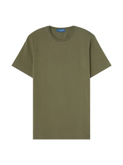 Robert Talbott Stretch Jersey Dean Tee In Green