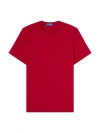 Robert Talbott Stretch Jersey Dean Tee In Red