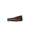 Robert Talbott Stretch Nylon Garfield Belt In Green