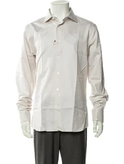 Pre-owned Robert Talbott Striped Long Sleeve Dress Shirt W/ Tags In Multicolor