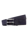 Robert Talbott Suede Lewis Belt In Blue