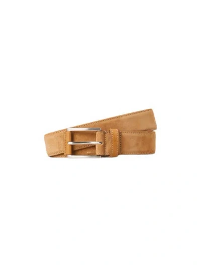 Robert Talbott Suede Lewis Belt In Brown