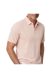 Robert Talbott Walker Short Sleeve Polo In Pink