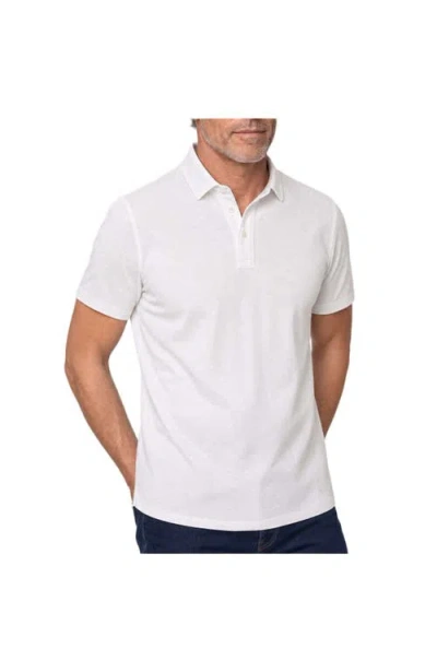 Robert Talbott Taylor Pique Linen Polo In Gray