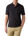 Robert Talbott Walker Short Sleeve Polo In Black