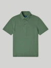 Robert Talbott Walker Short Sleeve Polo In Forest Green
