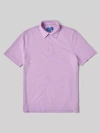 Robert Talbott Walker Short Sleeve Polo In Lavender
