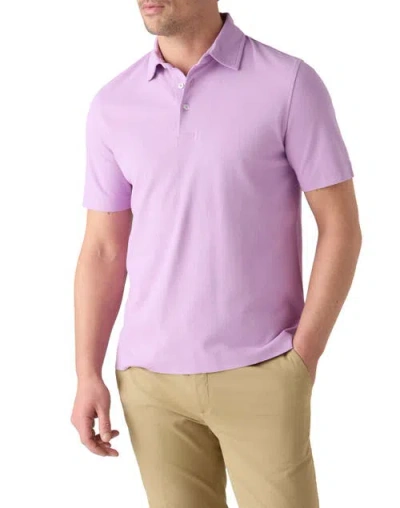 Robert Talbott Walker Short Sleeve Polo In Pink