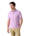 Robert Talbott Walker Short Sleeve Polo In Purple