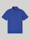 Robert Talbott Walker Short Sleeve Polo In Royal Blue
