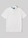 Robert Talbott Walker Short Sleeve Polo In White