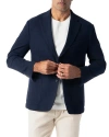 Robert Talbott Wright Knit Blazer In Blue