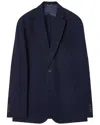 Robert Talbott Wright Lightweight Knit Blazer In Blue