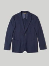 Robert Talbott Wright Knit Blazer In Navy