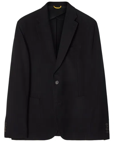 Robert Talbott Wright Lightweight Knit Blazer In 200-black