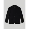 Robert Talbott Wright Lightweight Knit Blazer In Black